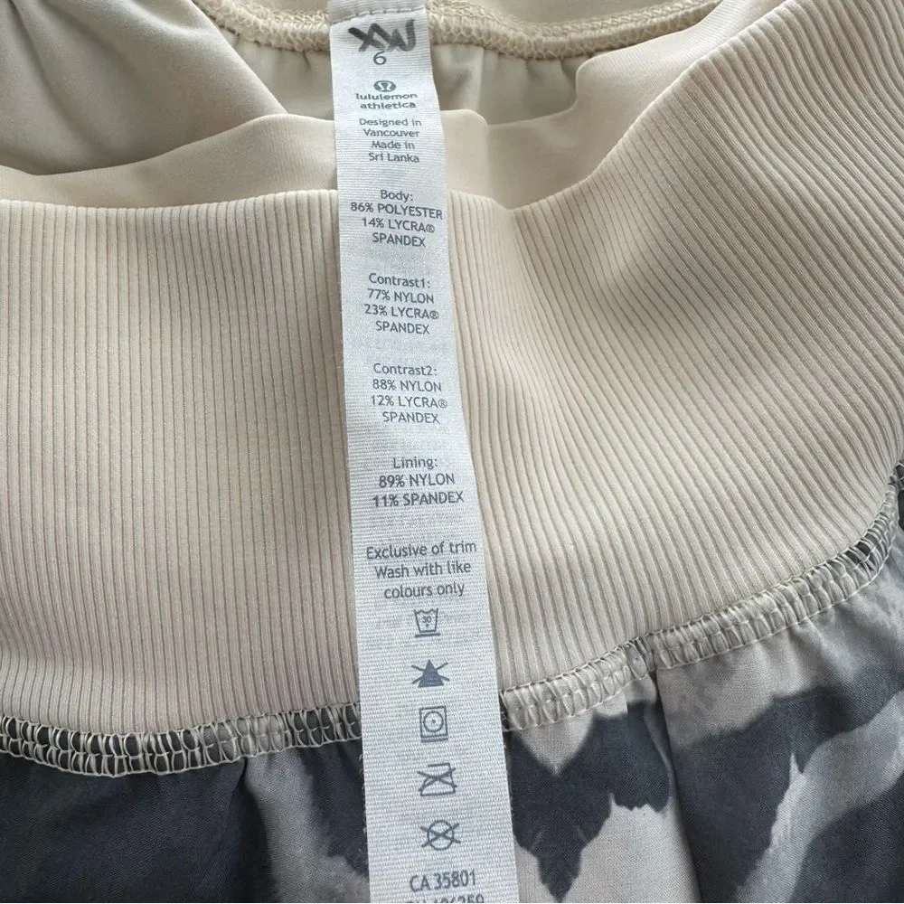 Lululemon Dance To Yoga Pant Pretty Plume Angel Wing Black Boyfriend Fit